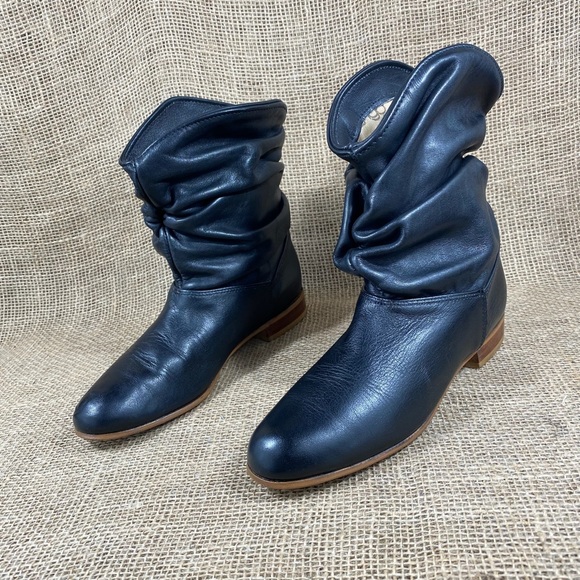 dingo Shoes - DINGO Bootie Boots Slouch Black Leather Ankle Women’s Size 6.5